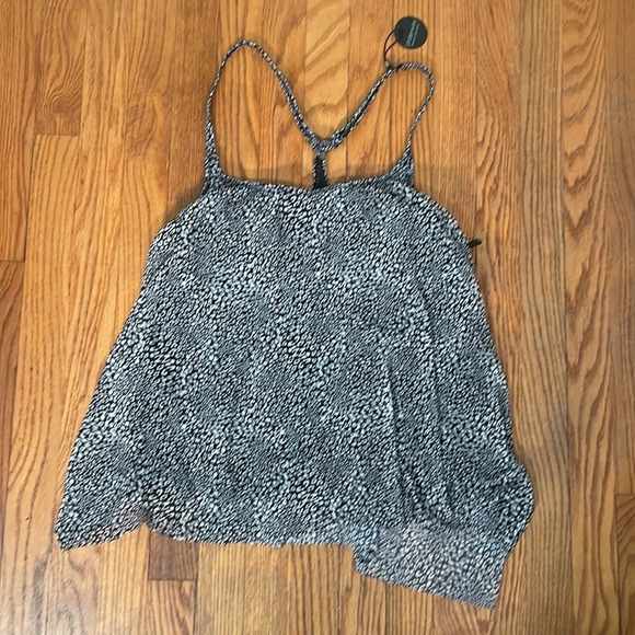 Coco Reef Current Printed Mesh Bra-Sized Tankini Top Swimsuit Cheetah 38D NWT - Picture 2 of 7